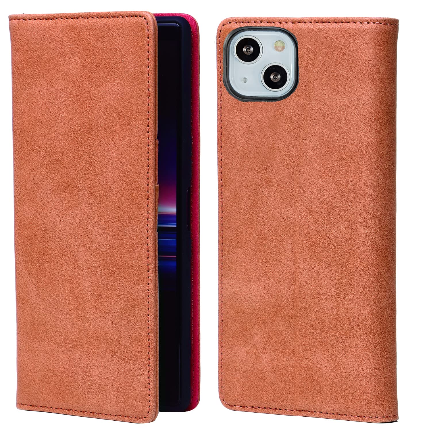 Amazon.co.jp: steady advance 最高級 本革 (牛革) iPhone13 mini 手帳